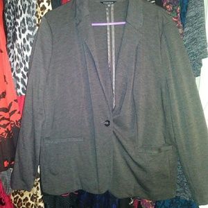 Plus Size Gray Blazer